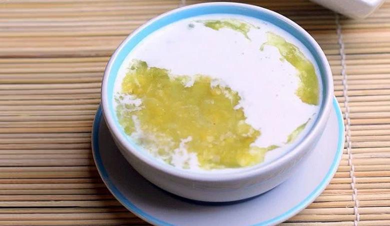 cách nấu chè đậu xanh nước cốt dừa: thành phẩm