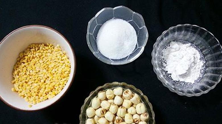 cách nấu chè đậu xanh hạt sen: Nguyên liệu