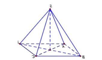 SO^{2} = SB^{2} - OB^{2} = a^{2} - (frac{asqrt{2}}{2})^{2} = frac{a^{2}}{2}