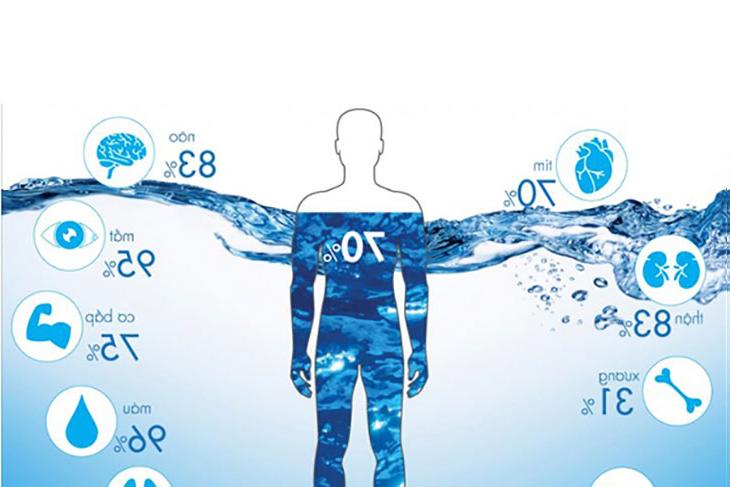 Lượng nước trong cơ thể người - tính chất hoá học của nước