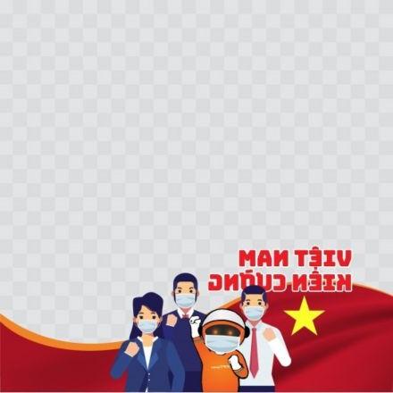 Khung avatar facebook cổ vũ Việt Nam kiên cường