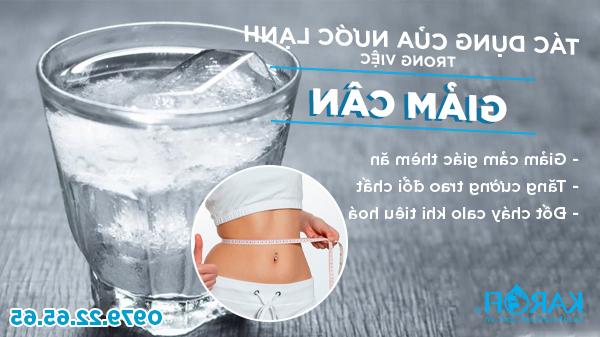Tác dụng của nước lạnh trong việc giảm cân