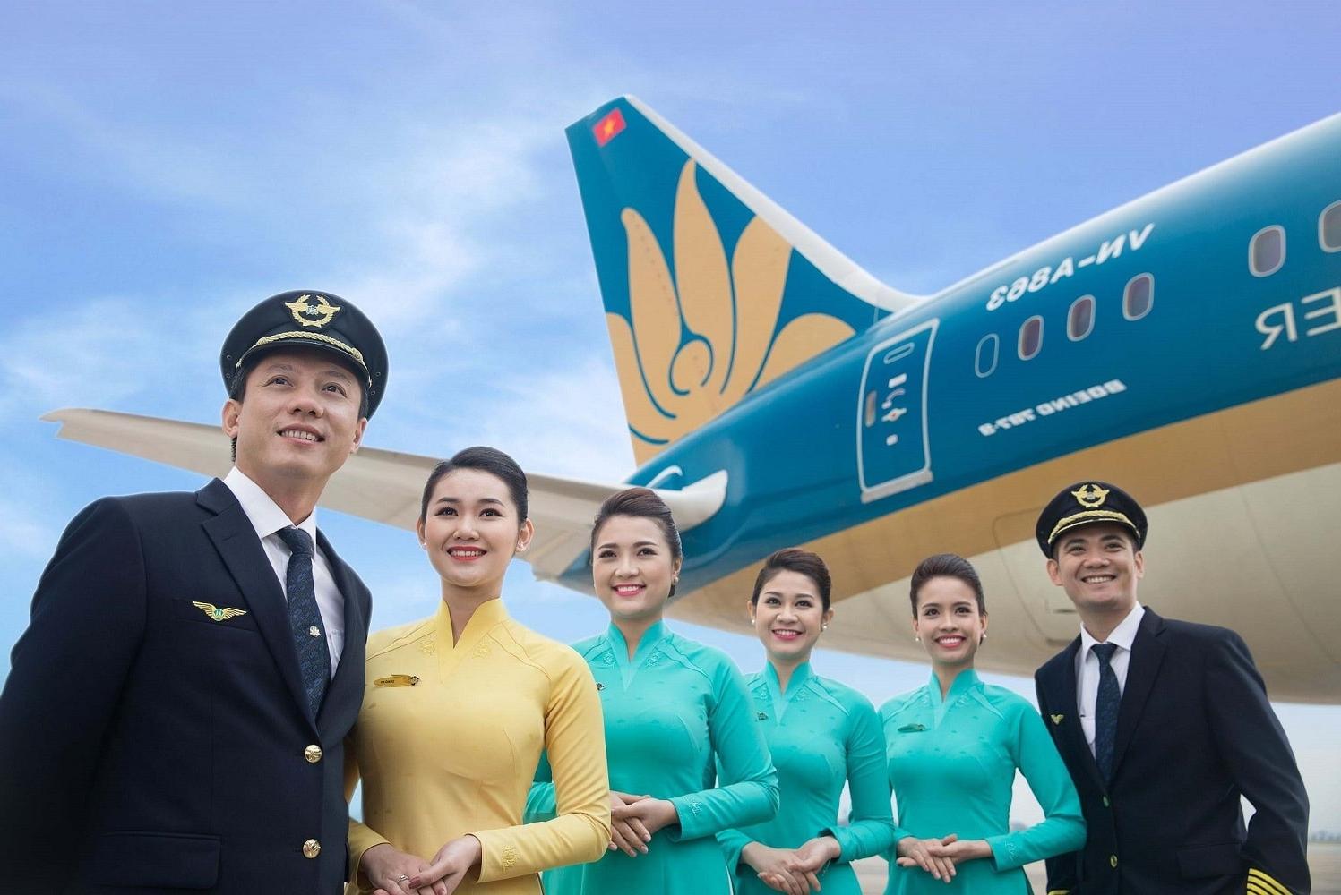 Đội ngũ tiếp viên và phi công của Vietnam Airlines