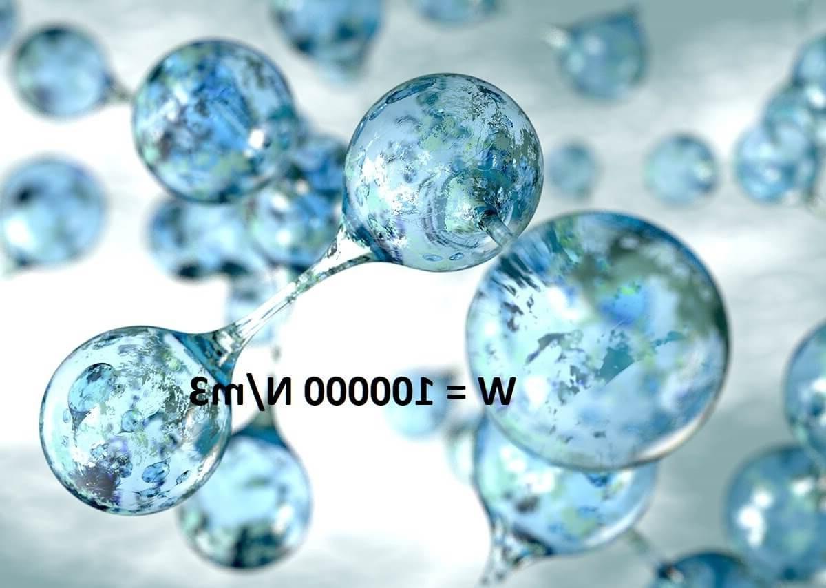 Nước nguyên chất có trọng lượng riêng bằng 10000 N/m3